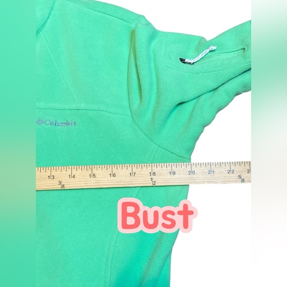 Columbia lime Green Full-Zip Fleece size large - Picture 3 of 4